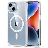 ESR iPhone13ケース MagSafe対応 iphone14 ケース クリア 耐衝撃 米軍MIL規格 傷に強い背面 ワイヤレス充電 ストラップホール付き iphone14 13 ケース アイフォン 13 14用 HaloLock搭載 ハイブリ