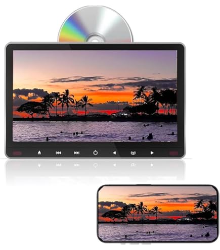Amazon.co.jp: DESOBRY 10.5インチ 車用DVDプレーヤー ヘッドレスト