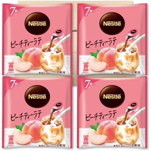 Amazon.co.jp: ネスカフェ ポーション ピーチティーラテ 7個入