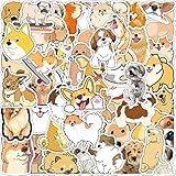 BINSNES 犬 ステッカーセット PVC材質 防水 再利用 色が鮮 シール プリンセス犬 コーギー犬 可愛い犬 (かわいい犬)