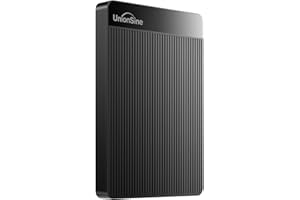 UnionSine 1TB 外付けハードディスク超薄型外付けHDDポータブルハードディスク 2.5インチ USB3.0に対応 PC/Mac/PS4/XBox/テレビ録画(黒)HD2510