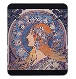 アルフォンス・ミュシャ『 黄道12宮 』のマウスパッド：フォトパッド（世界の名画シリーズ） (縦型)