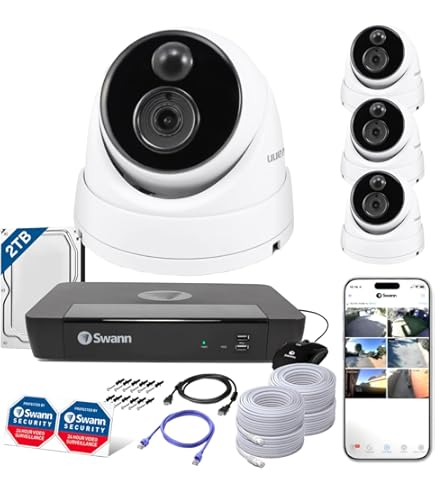 Amazon.co.jp: Swann セキュリティカメラ 8CH 1080 DVRシステム 2TB