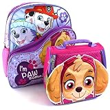 Paw Patrol Skye 14 Inch Backpack and Lunch Box Set (Skye Purple) [並行輸入品]