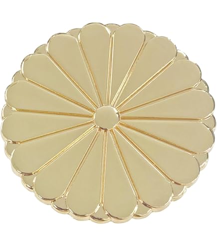 Amazon.co.jp: 福井金属工芸 ゴールド 金属ビーズ 菊紋 10mm