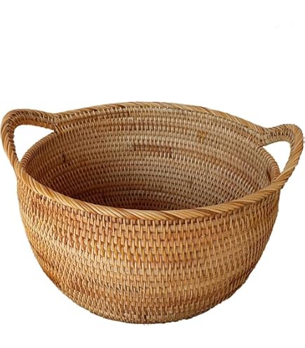 Amazon.co.jp: Lirancia ラタン製藤かご オシャレ フルーツかゴ