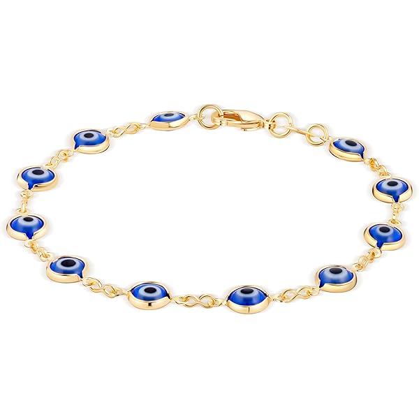eye ブレスレット Amazon.co.jp: TONGZHE Blue Evil Eye Cross Link Bracelet 925