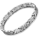 Jecanori Magnetic Bracelets for Women,Pure Titanium Magnetic Bracelets,Adujstable Bracelet,Jewelry Gift with Sizing Tool Magn