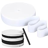 fogman 平ゴム 織りゴム ウエストゴム 手芸 弾性バンド 長さ40m (幅2.0cm, ホワイト)