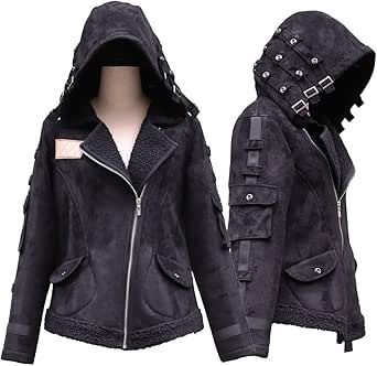 Amazon Co Jp Shellme 男性用 ジャケット 冬用 春用 秋用 裏地毛 パーカー トレーナー コート スウェット 応援服 ゲーム カジュアル 大人用 学生用 メンズ 通学 旅行 男子 Sサイズ ブラック ホビー