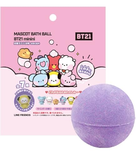 Amazon | BT21 minini 炭酸ガス入浴剤1box 16個(ラベンダー香) BTS