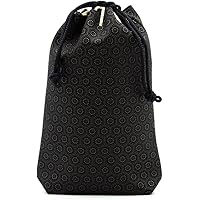 印傳屋 INDEN-YA 合切袋 巾着 鹿革 黒地 漆黒 楽天市場】【土日限定 最大50倍】 ノベルティ付 印傳屋 巾着袋