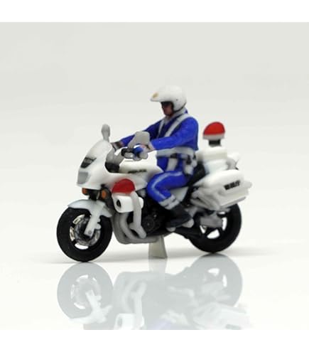 ブリキ、プラスチック警察白バイ 唯一(神奈川県警察)とあります。珍品？ Amazon.co.jp: スカイネット 1/12 完成品バイク CB1300P (白バイ