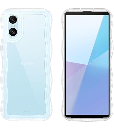 Amazon.co.jp: QAZWERT Xperia 10 VI ケース クリア ウェーブ Xperia10