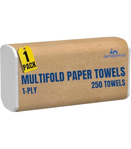 White Multifold Paper Towels- Pack Of 4-250ct. Total 1000 Towels 9 2 X 9 2 Sheets 1000 Count G 601100538580655 - View #5