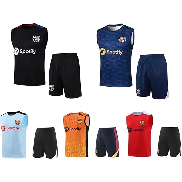 25-26バルセロナのノースリーブトレーニングスーツ上と下のスーツLサイズ 25-26バルセロナのノースリーブトレーニングスーツ上と下の
