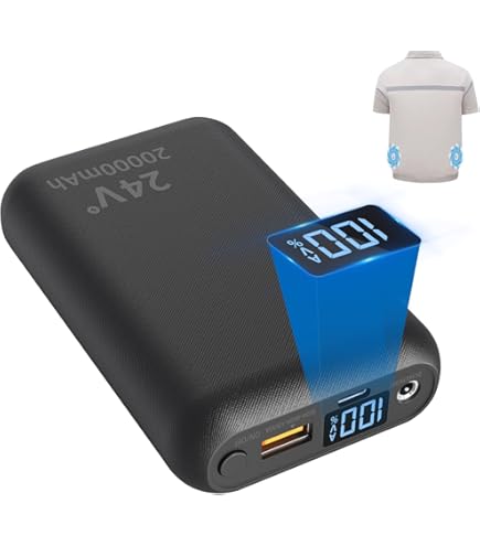 Amazon.co.jp: 空調服 ファンバッテリーセット 空調作業服 【100段階の