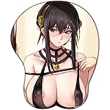 3Dマウスパッド 立体デザイン おっぱい＆お尻付き 可愛いチェスト マウスパッド ICカードステッカーセット付き 水洗い可 耐久性 人間工学設計で乳首付き 突起あり ちくび露出疲労軽減 漫画＆アニメ愛好者に最適 18禁 セクシーなマウスパッド