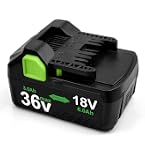 Amazon.co.jp: 互換 36V バッテリー BSL36A18（RHI08L）3000mAh 多機能