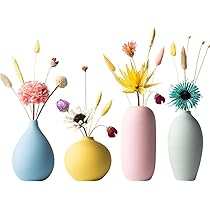 Amazon.co.jp: 花瓶 陶器 一輪挿し ミニ おしゃれ フラワーベース 3点