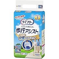 Amazon | ライフリー 歩行アシストパンツ M 男女共用 2回吸収 18枚