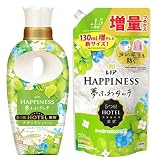 【まとめ買い】レノア ハピネス 夢ふわタッチ シャインマスカット 柔軟剤 (本体 450ml + 詰め替え 特大 500ml)