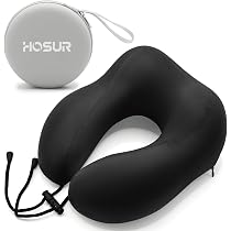 Amazon｜HOSUR ネックピロー 携帯枕 U型まくら 高密度 ひんやり 変形し