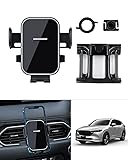 Cartist マツダ CX-5 KF系 CX-8 KG系 専用 スマホ ホルダー 携帯 ホルダー スマホスタンド ワンタッチ 鏡面 片手操作 360度回転 車載ホルダー 固定 取付簡単 Bタイプ