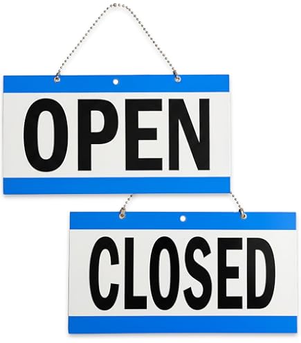 Amazon | プラスチック看板 『OPEN CLOSE/オープン クローズ』 CA-21