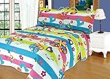 Butterfly 2 Piece Girls Bedspreads Quilt Set,Twin-size (1 Quilt,1 Pillow Case) [並行輸入品]