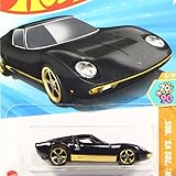 HW 2025 ＃078r 1971 ランボルギーニ ミウラ SV ブラック/ゴールド [並行輸入品]