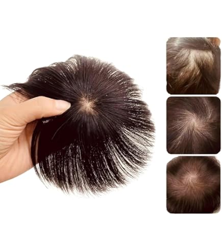 Amazon.co.jp: Aisiqueens部分ウィッグ 人毛 ヘアピース 人毛100% 頭