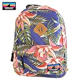 (イエローフェイス)YellowFace キャンバス素材キッズリュック アロハネイビー柄 Mサイズ