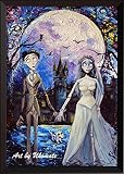 uhomate Corpse Bride Victor and Emily壁装飾Vincent van Gogh starry nightポスターホームキャンバス壁アート印刷記念ギフトベビーギフト子供