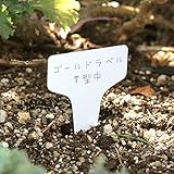 ゴールドラベル T型中4.3cm 100枚入り（白） 2袋セット[鉛筆で書ける植物用品種ラベル] ノーブランド品
