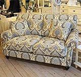 二人がけ ソファー フレンチカントリー 花柄 2人がけ 2Pソファ 完成品 ラブソファー