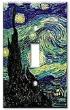 アートプレート® – 特大スイッチプレート – Van Gogh : Starry Night マルチカラー 5-S-oversize