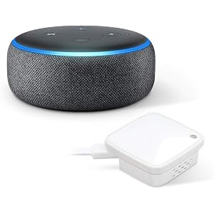 ラトックシステム スマート家電コントローラ RS-WFIREX4 + Echo Dot 第3世代 - スマートスピーカー with Alexa、チャコール