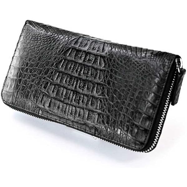 Amazon | (ゴダン) GODANE 天然クロコダイル革 カイマンクロコ 長財布