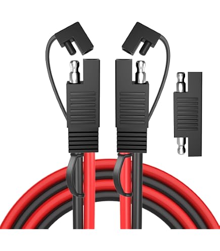 AEISVIK SAE Battery Connector 10-Pack – SAE To O-Ring Terminal Harness For Motorcycle, ATV, Boat & Car Battery Charging - View #3