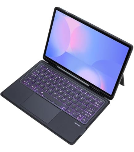 SAMSUNG Galaxy Tab S10 FE ブックカバーキーボード付き Amazon.co.jp: Samsung Galaxy Tab ブックカバー キーボード Ai Key