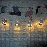 10 led木製のハート型のハウスストリングライト屋内、パーティー、寝室、吊るしランプ、妖精のライト