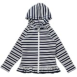 (アリサナ) arisana ラッシュガード ボーダー 女の子 ネイビー 120cm