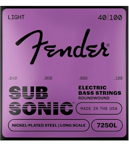 Amazon.co.jp: Fender フェンダー エレキベース弦 SubSonic™ 9050L