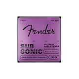 Fender フェンダー エレキベース弦 SubSonic™7250L Bass Strings, Nickel-Plated Steel, Long Scale, Gauges .040-.100, (4)