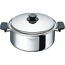 Amazon.co.jp: ビタクラフト 両手鍋 IH対応 ステンレス 蓋付 10年保証  