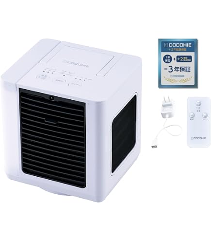 Amazon | [Shop Japan] ここひえ R6 CCH-R6WSW 白 ホワイト 冷風扇