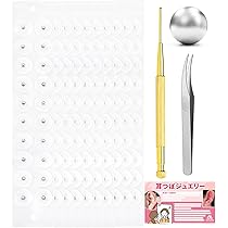 耳つぼアクセサリー ゴールド /シルバー Amazon | ASGEM 耳つぼジュエリー 200粒 【シルバー】 耳ツボシール 耳