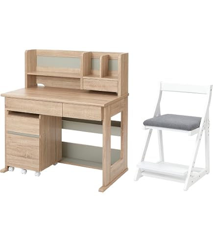 Amazon.co.jp: カリモク 学習机/ デスクセット 幅100cm ピュアオーク色