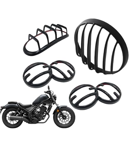 Amazon | ホンダ レブル 250 / 500 / 1100 適合 ヘッドライト カバー